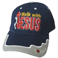 Walk With Jesus Christian Baseball Hats - Christian Caps