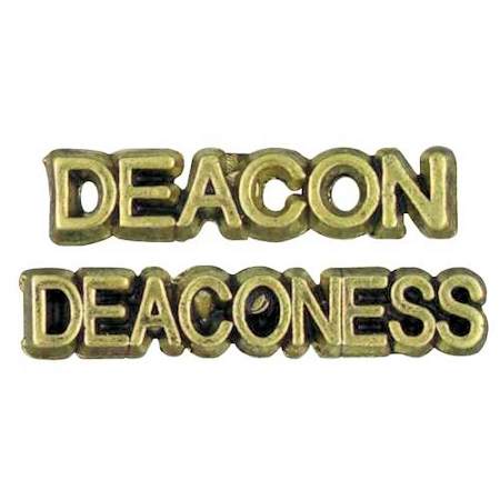 Gold Deacon Lapel Pin,  Deaconess Pin