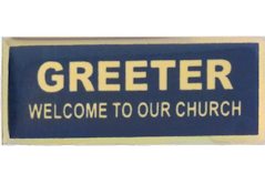 Gold Greeter Pin
