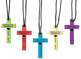 God's Love Plastic Cross Necklace