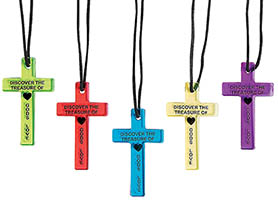 God's Love Plastic Cross Necklace