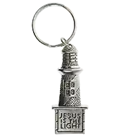 Jesus is the Light Lighthouse Keychain