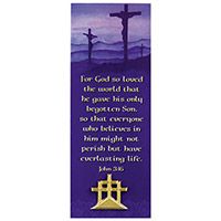 Easter Three Crosses Bookmark & Lapel Pin