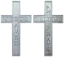 Jesus Saves Pocket Cross (Pkg of 25)