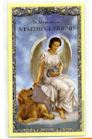 My Faithful Friend Holy Card Pet Dog