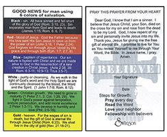 Pocket Card Colors Of Salvation (Pkg of 100)