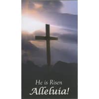 'He is Risen, Alleluia!' Easter Resurrection Holy Card