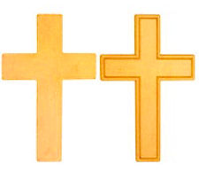  Pocket Crosses, Gold Metal (Pkgs of 50)