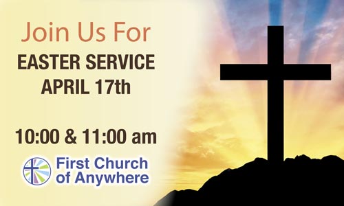 Custom Easter Service Outdoor Banner