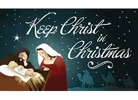 Keep Christ In Christmas Outdoor Christmas Banners 3 x 5 Foot