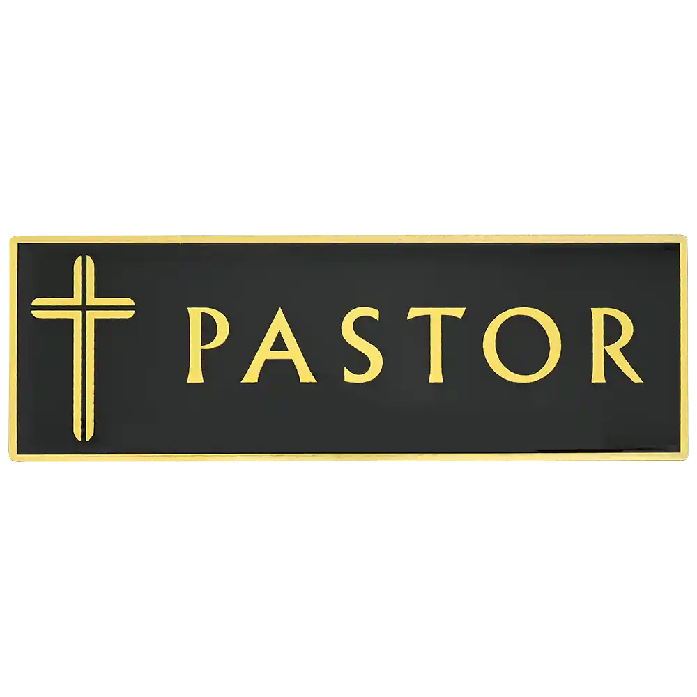 Pastor Magnetic Badge Pin