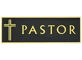 Pastor Magnetic Badge Pin