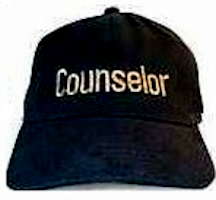 Black Counselor Hat - Counselor Baseball Cap