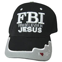 Firm Believer In Jesus, FBI Jesus Hat - Christian Baseball Hats