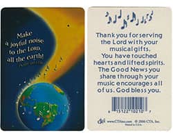 Make A Joyful Noise To The Lord Christian Pocket Card