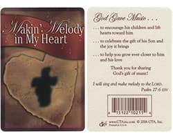 Makin' Melody In My Heart Inspirational Pocket Cards