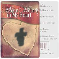 God Makin' Sharing Melody In My Heart Pocket Card