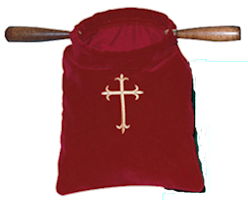 Church Offering Bags Emboidered Cross
