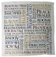 Names of God Prayer Cloth, Prayer Handkerchief