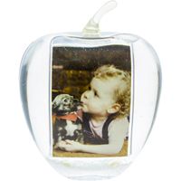 Apple Photo Snow Globe - Holds 2 photos