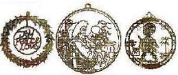 Gold Metal Christmas Ornaments Photo-Etched