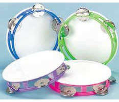 Plastic Tambourines Youth 5 1/4 inch