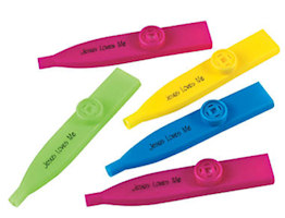 Jesus Loves Me Plastic Kazoos