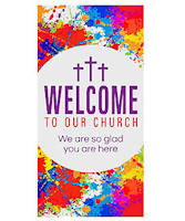 Welcome to Our Church Door Banner