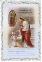 Primera Comunion (First Communion Certificates) Spanish