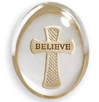 Believe Cross Clear Pocket Comfort Stone
