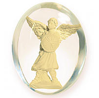 St. Michael Clear Pocket Stone