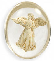 Healing Angel Clear Worry Pocket Stone 