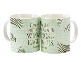 Isaiah 40:31 Wings as Eagles Christian Coffee Mugs