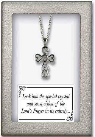  entire Lord's Prayer Heart Necklace