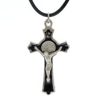 Crucifix Necklace with St. Benedict Medal 