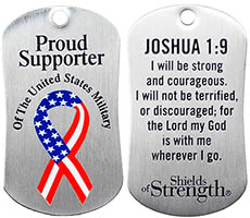 Proud Supporter of US Military Dog Tag
