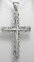 Filigree Sterling Silver Cross Necklace