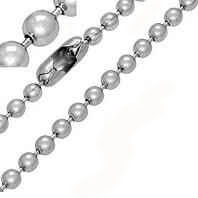 Stainless Steel Beaded Chain 19 Inches