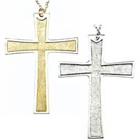 Gold or Silver Plated Pectoral Cross