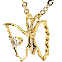 Women's Gold Butterfly Necklace - Gold Butterfly Pendant Necklace