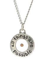 All Things Are Possible Mustard Seed Necklace, Faith Necklace