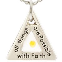 With Faith All Things Are Possible Faith Mustard Seed Necklace