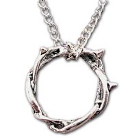  Silver Crown of Thorns Necklace