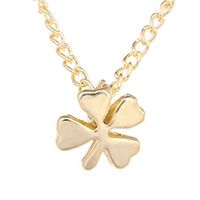 Gold 4 Leaf Clover Necklace, Good Luck Necklace