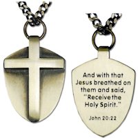 Shield of Faith Confirmation Medal Necklace