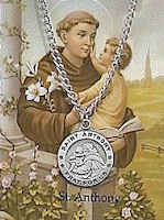 St. Anthony Necklace with Prayer Card