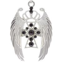 Angel Wings & Cross Pendant Set