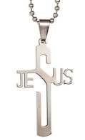 Jesus Cross Necklace Stainless Steel