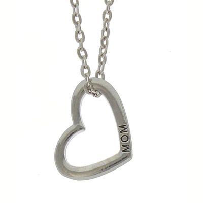 Heart Mom Necklace - Necklace for Mom with Gift Box