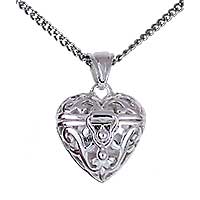 Sterling Silver Heart Necklace - Silver Heart Locket